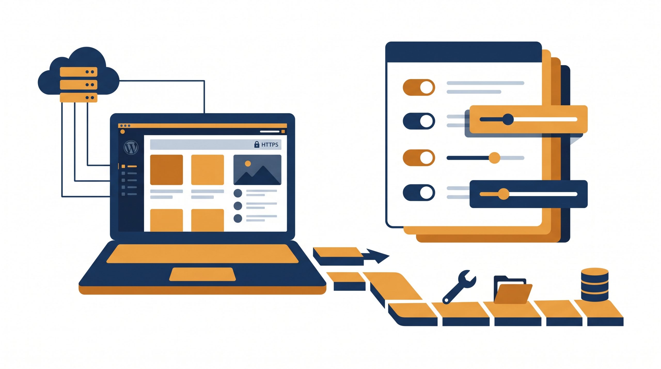 Installer WordPress : un clic ou manuel, puis les réglages